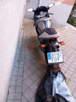 Moto Racing 2T Sportbike Azul/Gris