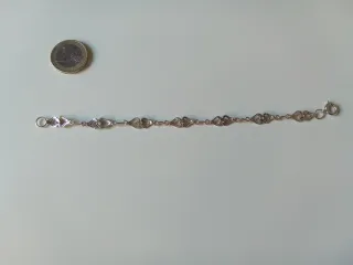 Conjunto 2 Pulseras Plata de Ley Años 90