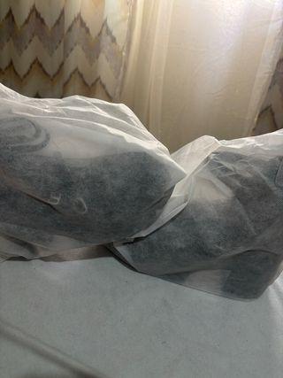 Zapatos negros de plataforma con tiras