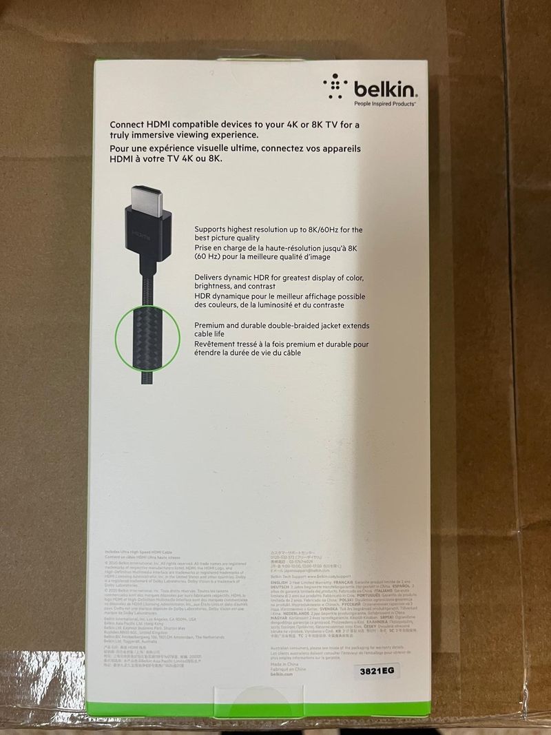 Cable HDMI Ultra Alta Velocidad Belkin 2M afbeelding 2