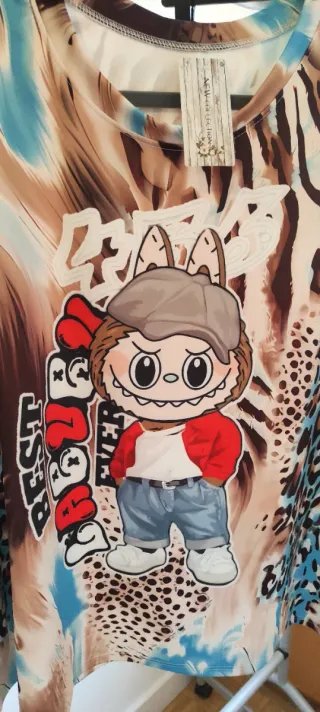 Camiseta manga larga estampado