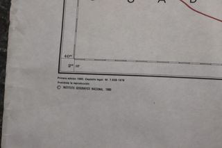 Mapa Provincial de Zaragoza. 1980. Instituto Geográfico Nacional.