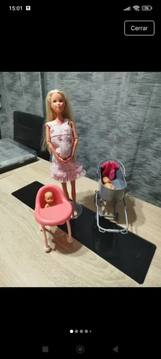 Muñeca Steffy embarazada con accesorios