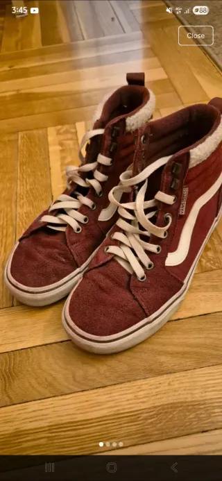 Botas Vans Rojas Talla 38