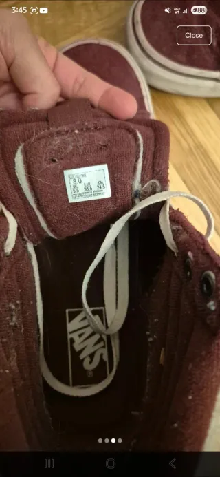 Botas Vans Rojas Talla 38