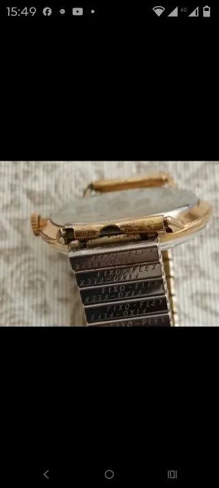 Reloj Potens Prima chapado en oro