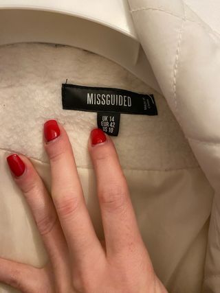 Abrigo largo Missguided beige