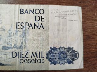 Billete 10000 pesetas Banco de España 1985