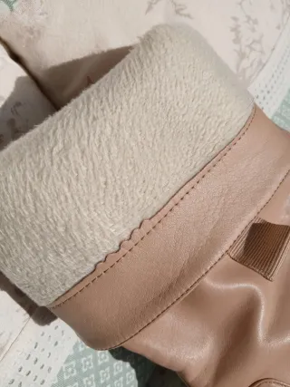 Botas Guess Beige Cuero Mujer Super calentitas