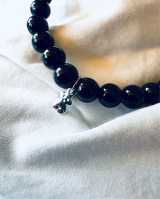 Pulsera Tous Onix Negra y Plata