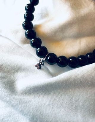 Pulsera Tous Onix Negra y Plata