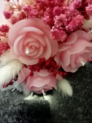 Ramo 3 Rosas Cera Perfumada