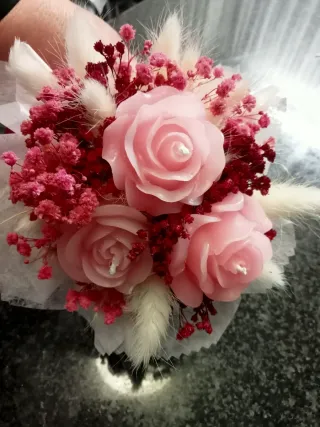 Ramo 3 Rosas Cera Perfumada