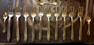 Set posate placcate argento 800