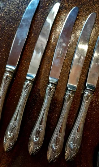 Set posate placcate argento 800