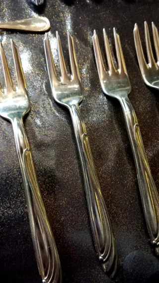 Set posate placcate argento 800