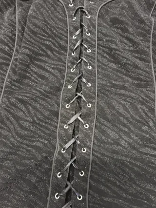 Top Corsé Negro Talla 48