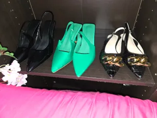 Tacones Stilettos Rosa, marrón varios colores