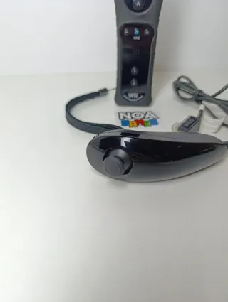 Mando Wii Motion Plus + Nunchuk Negro