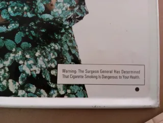 Insegne pubblicitarie Virginia Slims anni '80