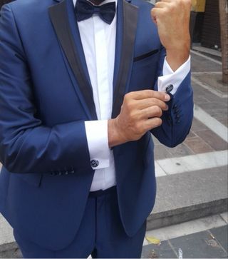 Traje de Novio Azul Marino