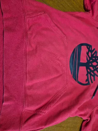 Felpa con cappuccio Timberland rossa