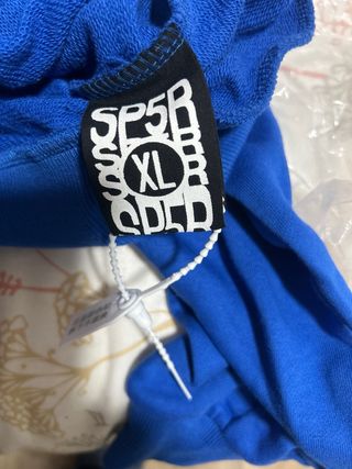 Sudadera SP 5R Azul con Telaraña Morada