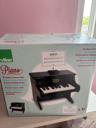 Piano giocattolo Vilac Nero