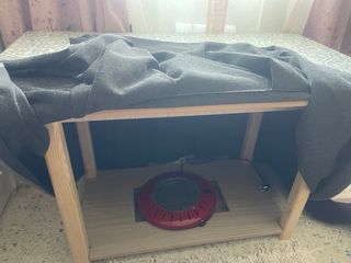 Mesa camilla rectangular gris