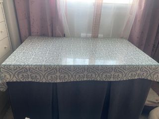 Mesa camilla rectangular gris