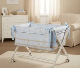 Vestidura Minicuna Azul angelo.