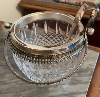 Portaghiaccio cristallo con pinza