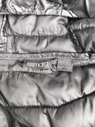 Chaqueta acolchada negra mujer