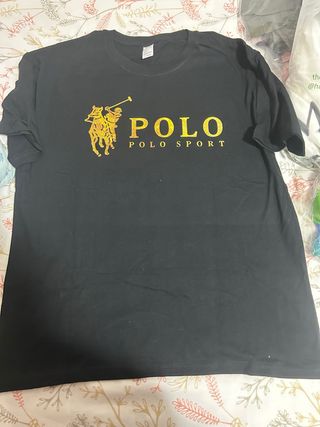 Camiseta Polo Sport Negra
