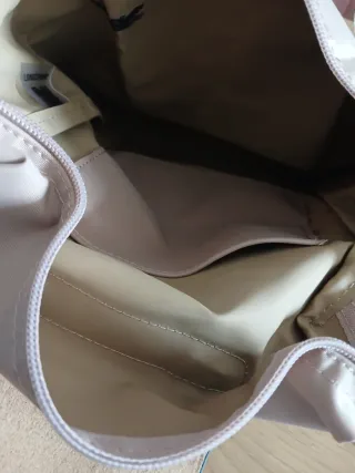 Mochila Longchamp Rosa Piel y Lona