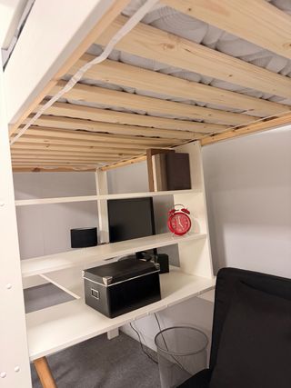 Litera Pino Natural Blanca y Negra