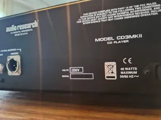 Audio Research CD3 Lector CD/ Transporte.