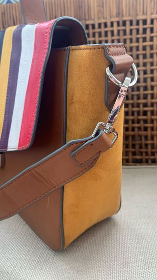 Bolso Vintage Marrón Multicolor