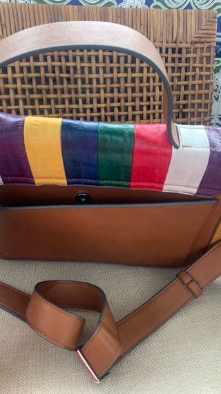 Bolso Vintage Marrón Multicolor