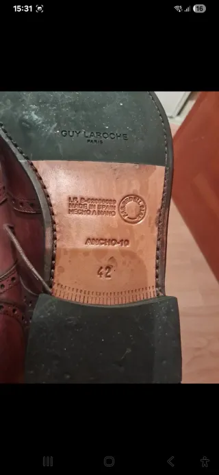 Zapatos Oxford Guy Laroche Paris Talla 42