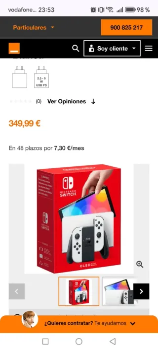 Nintendo Switch OLED Blanca y Negra