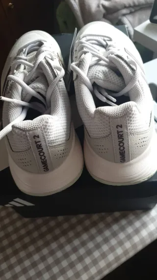 Zapatillas Adidas Mujer Talla 39.5 Gris/Morado