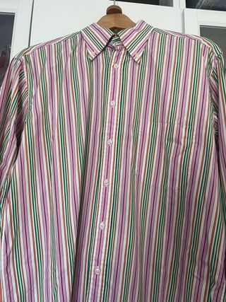 Camisa de rayas multicolor