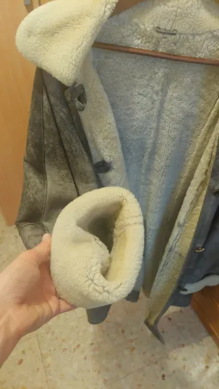 Abrigo de piel con forro interior