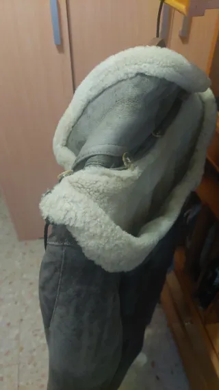 Abrigo de piel con forro interior