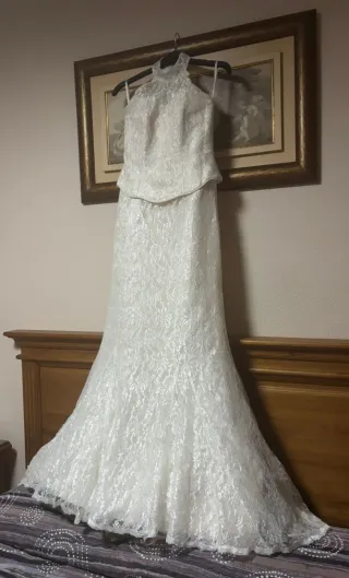 Vestido de Novia Ana Torres Encaje Blanco