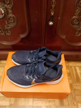 Zapatillas Nike Azul y Dorado