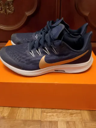 Zapatillas Nike Azul y Dorado