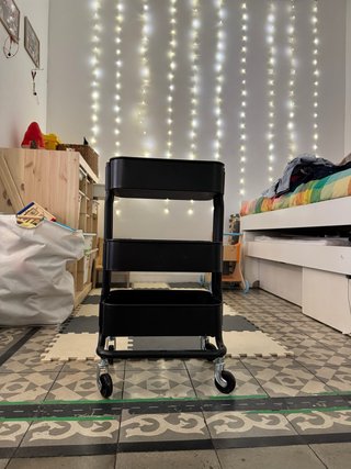 Carrito Auxiliar Raskog Ikea Negro
