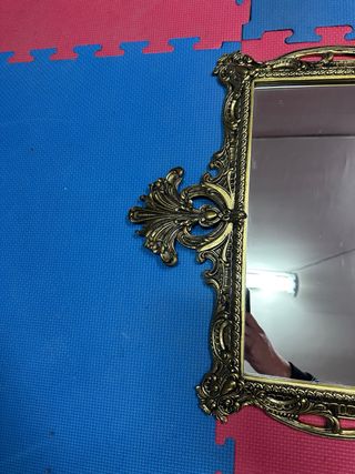 Espejo Barroco con Consola Mármol Rosa